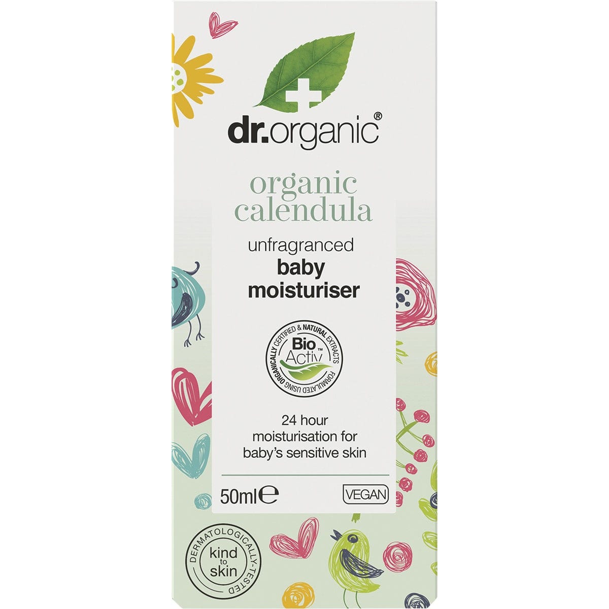 Dr Organic Unfragranced Baby Moisturiser Organic Calendula