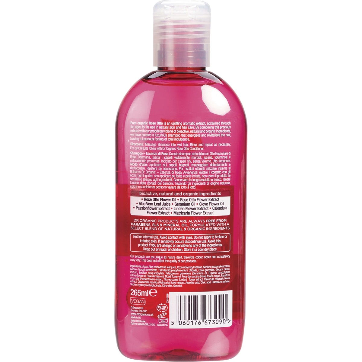 Dr Organic Shampoo Organic Rose Otto