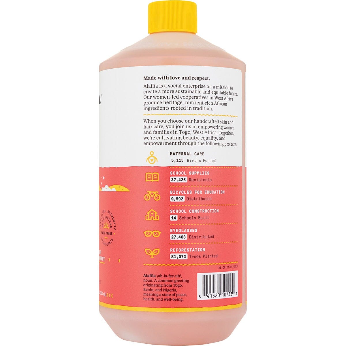 Alaffia Kids Bubble Bath - Coconut Strawberry