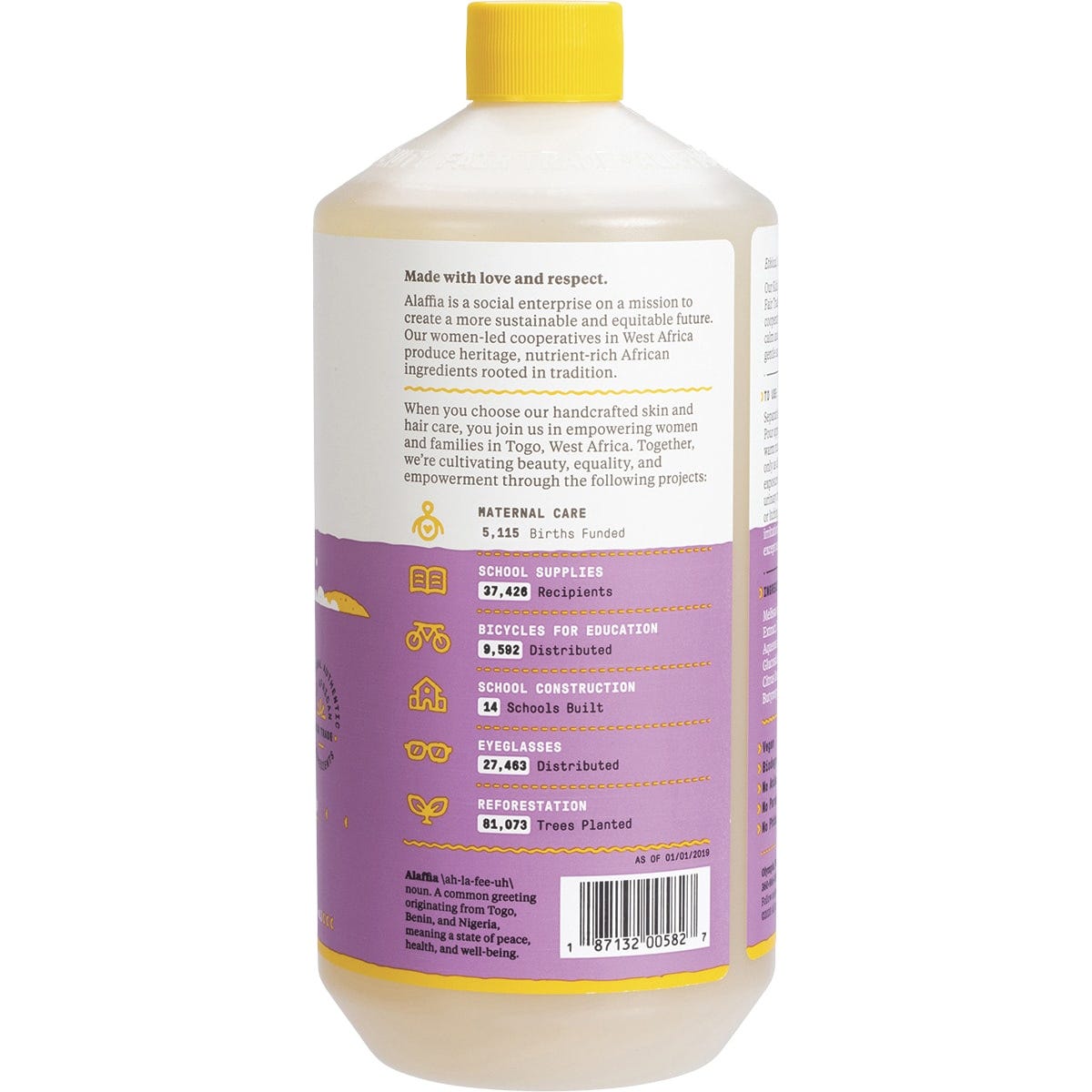 Alaffia Kids Bubble Bath - Lemon Lavender