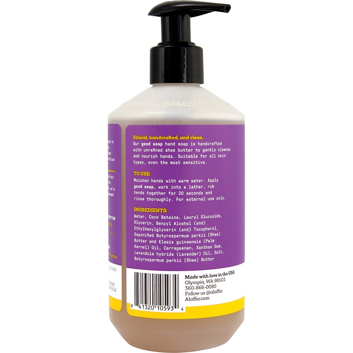 Alaffia Good Soap Hand Soap Lavender