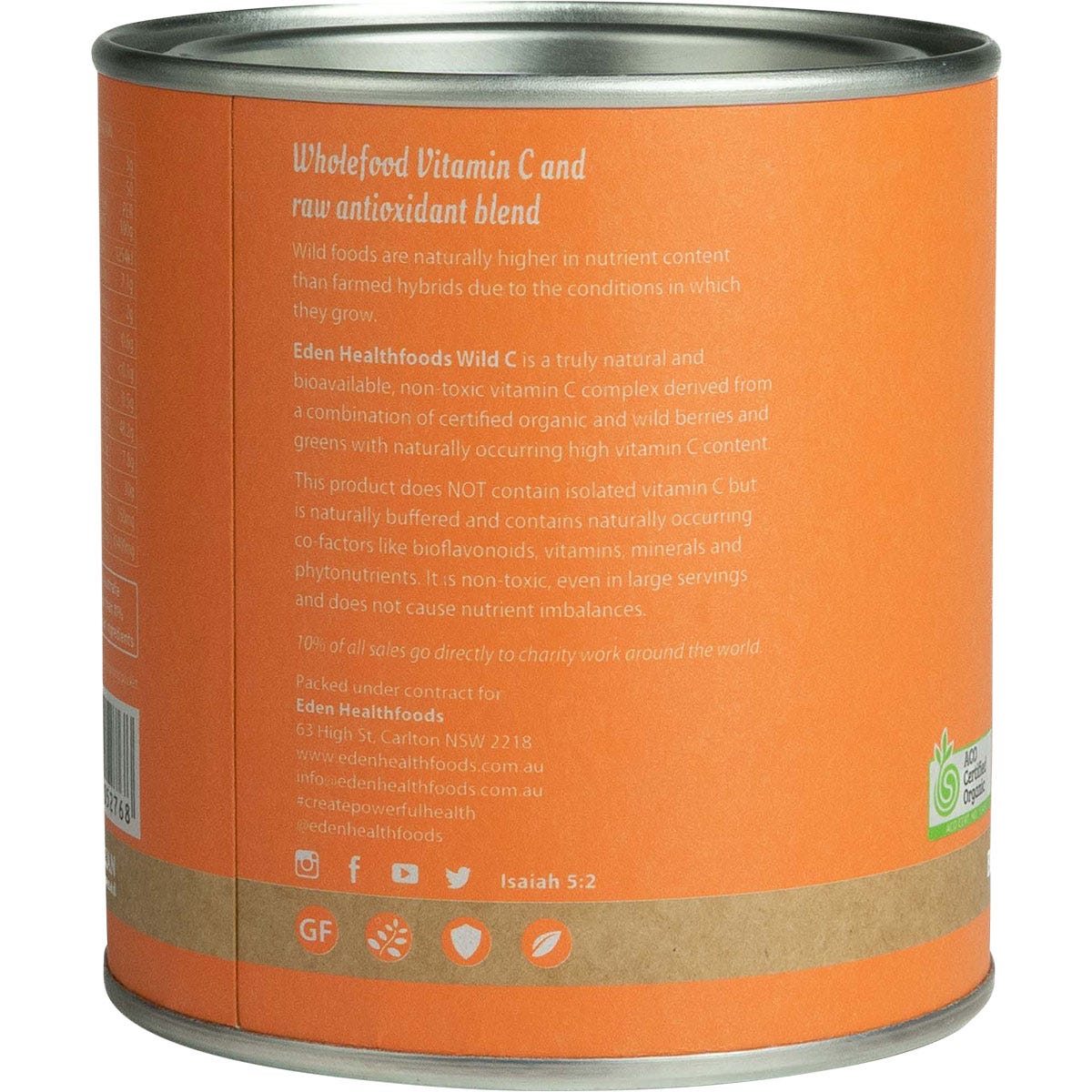 Eden Healthfoods Wild C Natural Vitamin C Powder