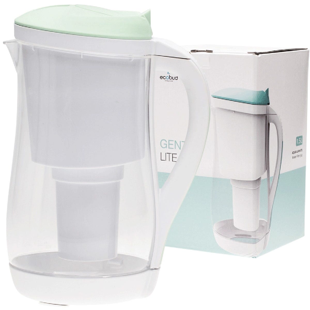 Gentoo Plastic Water Filter Jug Aqua & White