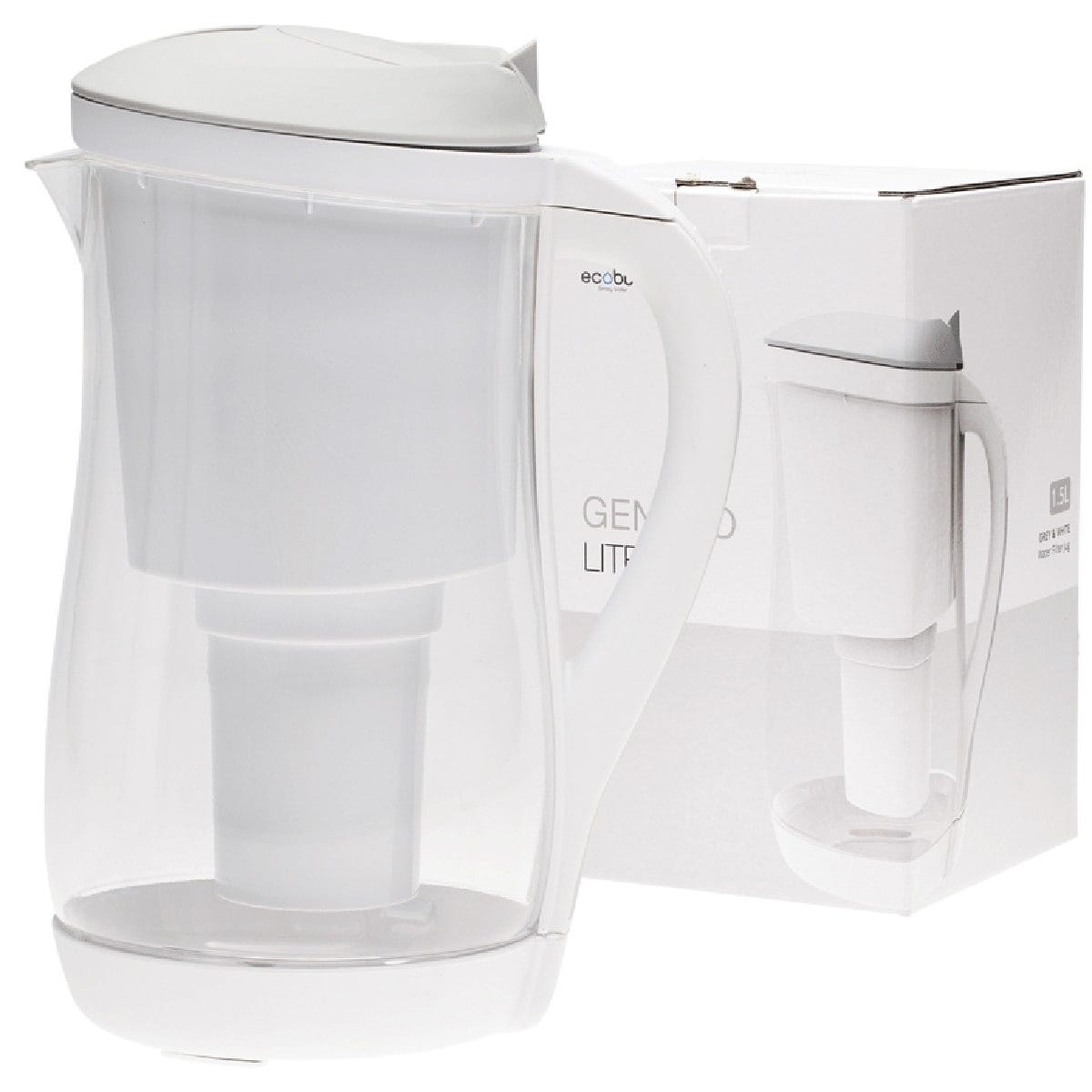 Gentoo Plastic Water Filter Jug Grey & White