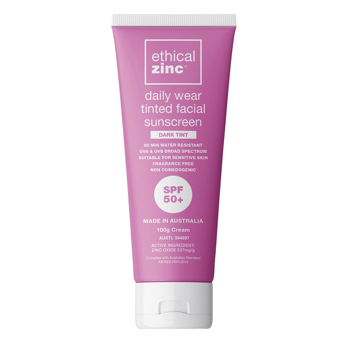 Daily Wear Tinted Facial Sunscreen Dark Tint SPF 50+