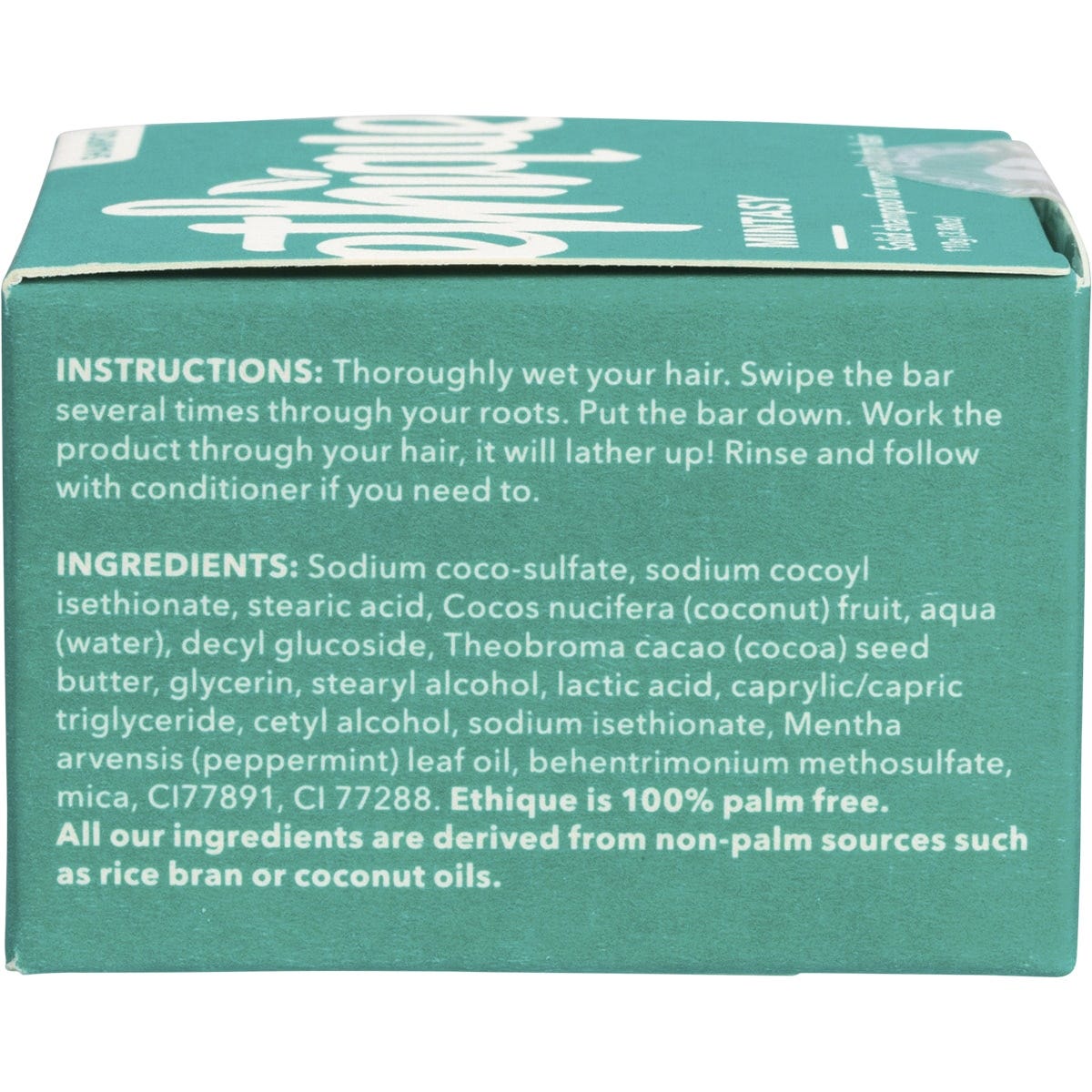 Ethique Solid Shampoo Bar Mintasy Normal to dry hair