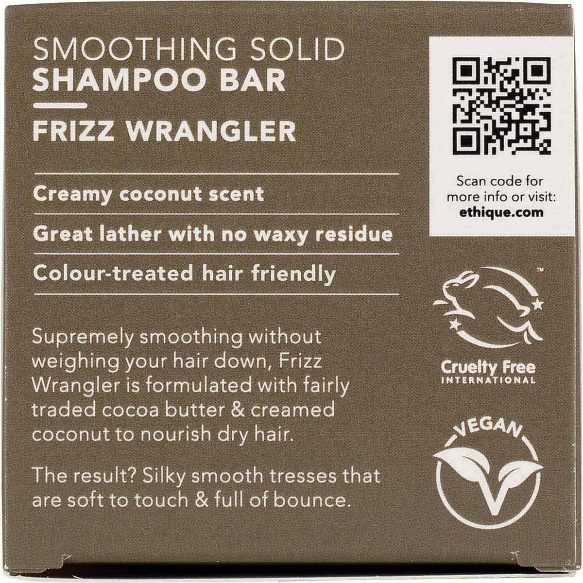 Ethique Solid Shampoo Bar Frizz Wrangler Dry or Frizzy Hair