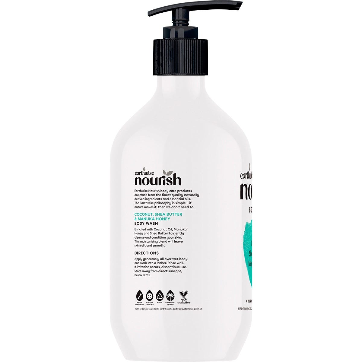 Earthwise Nourish Body Wash Coconut, Shea Butter & Manuka Honey