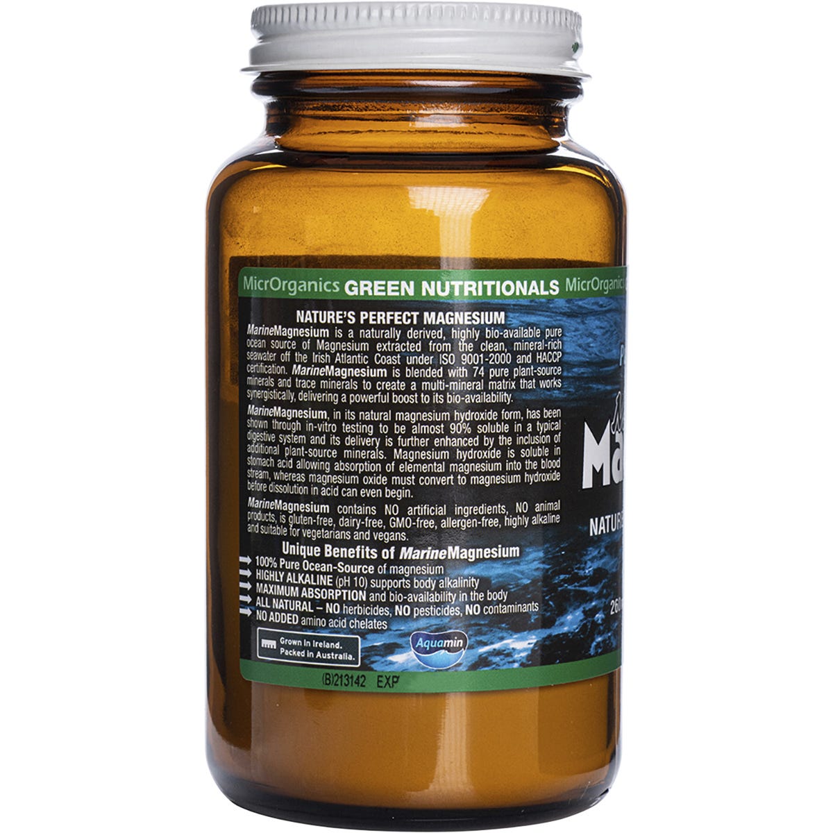 Green Nutritionals Marine Magnesium Powder 260mg