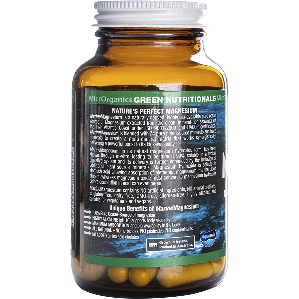 Green Nutritionals Marine Magnesium Vegan Capsules 260mg