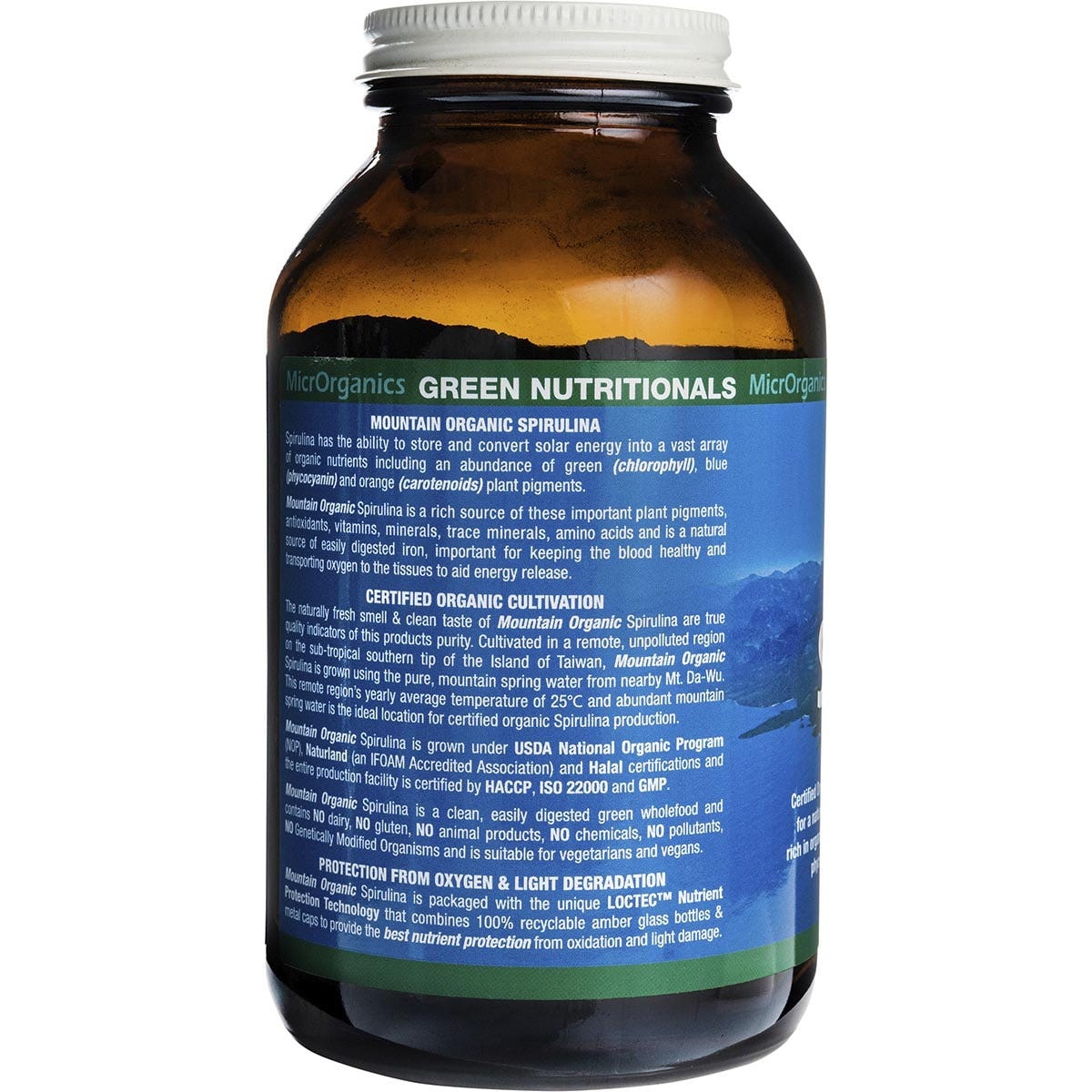 Green Nutritionals Mountain Organic Spirulina Powder