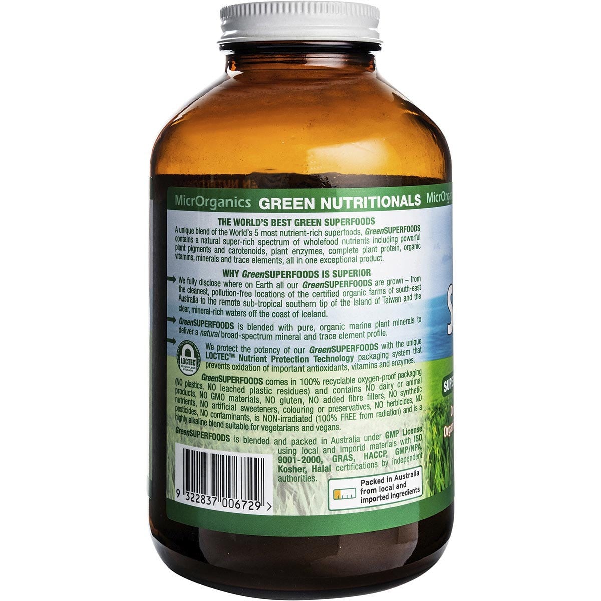 Green Nutritionals Organic Green Superfoods Powder