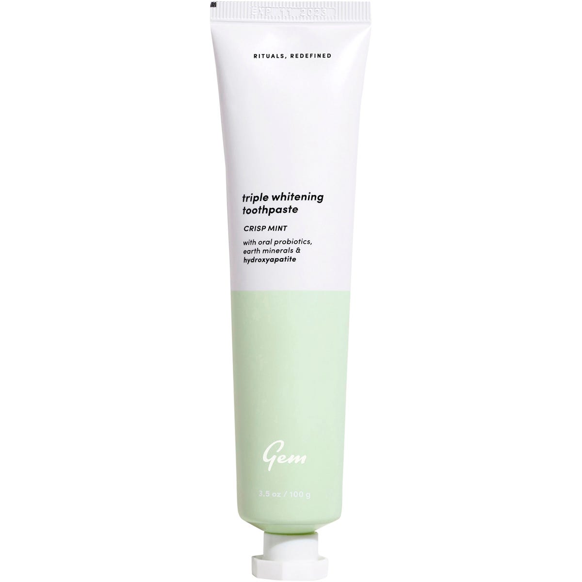 Gem Toothpaste Triple Whitening Crisp Mint