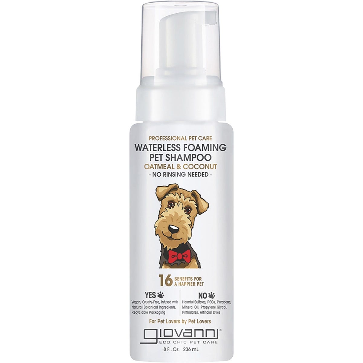 Waterless Foaming Pet Shampoo Professional Pet Care