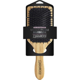 Bamboo Hair Brush Paddle Nylon Ball Tipped Bristles