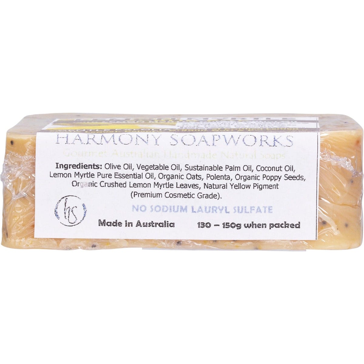 Harmony Soapworks Soap Scrub Bar Lemon Myrtle