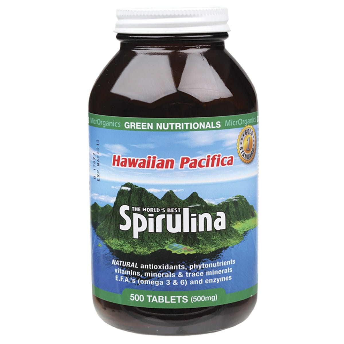 Hawaiian Pacifica Spirulina Tablets 500mg