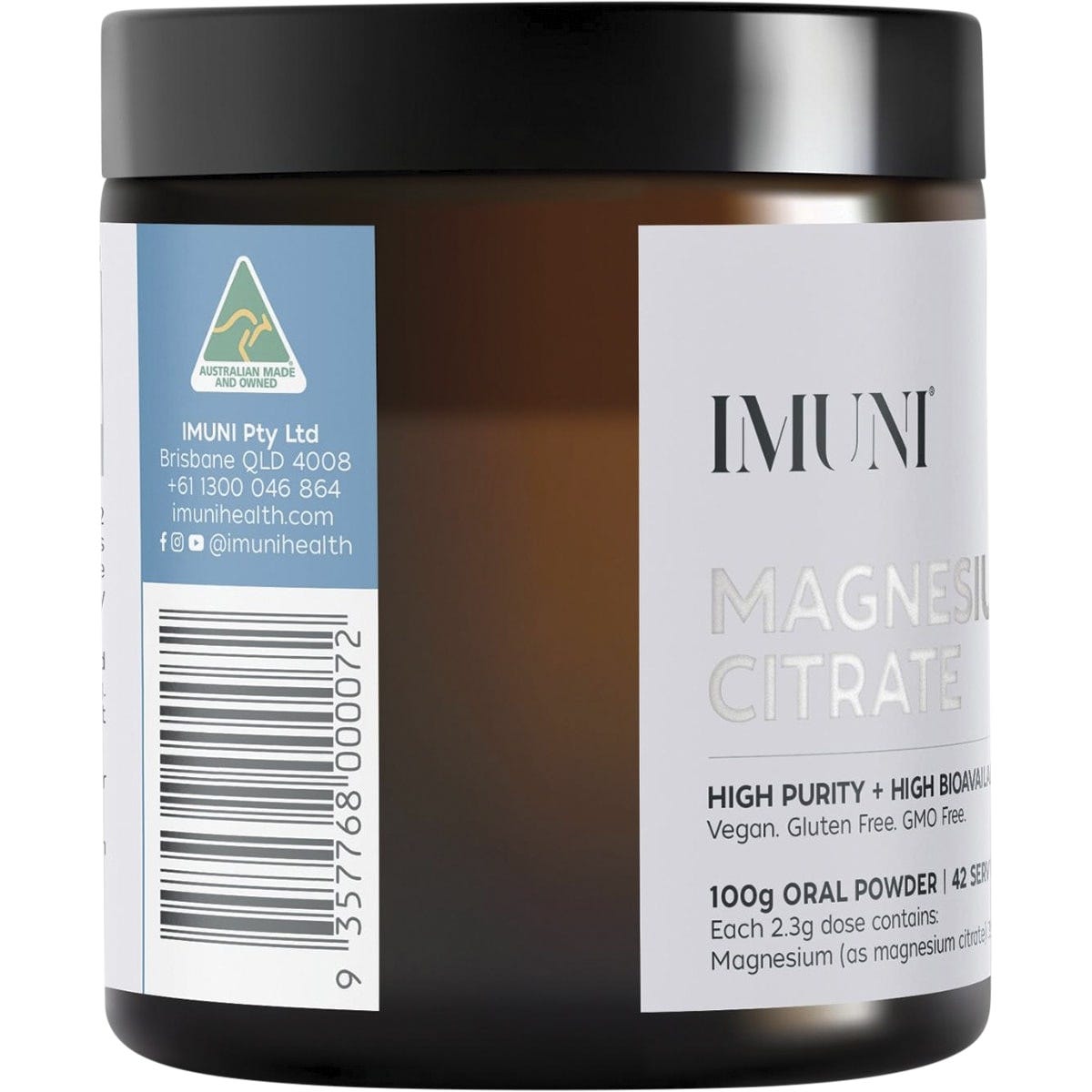 Imuni Magnesium Citrate (Gluten Free) Oral Powder - 42 Servings