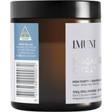 Imuni Magnesium Citrate (Gluten Free) Oral Powder - 42 Servings