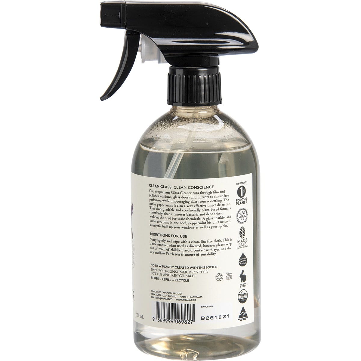 Koala Eco Glass Cleaner Peppermint Essential Oil