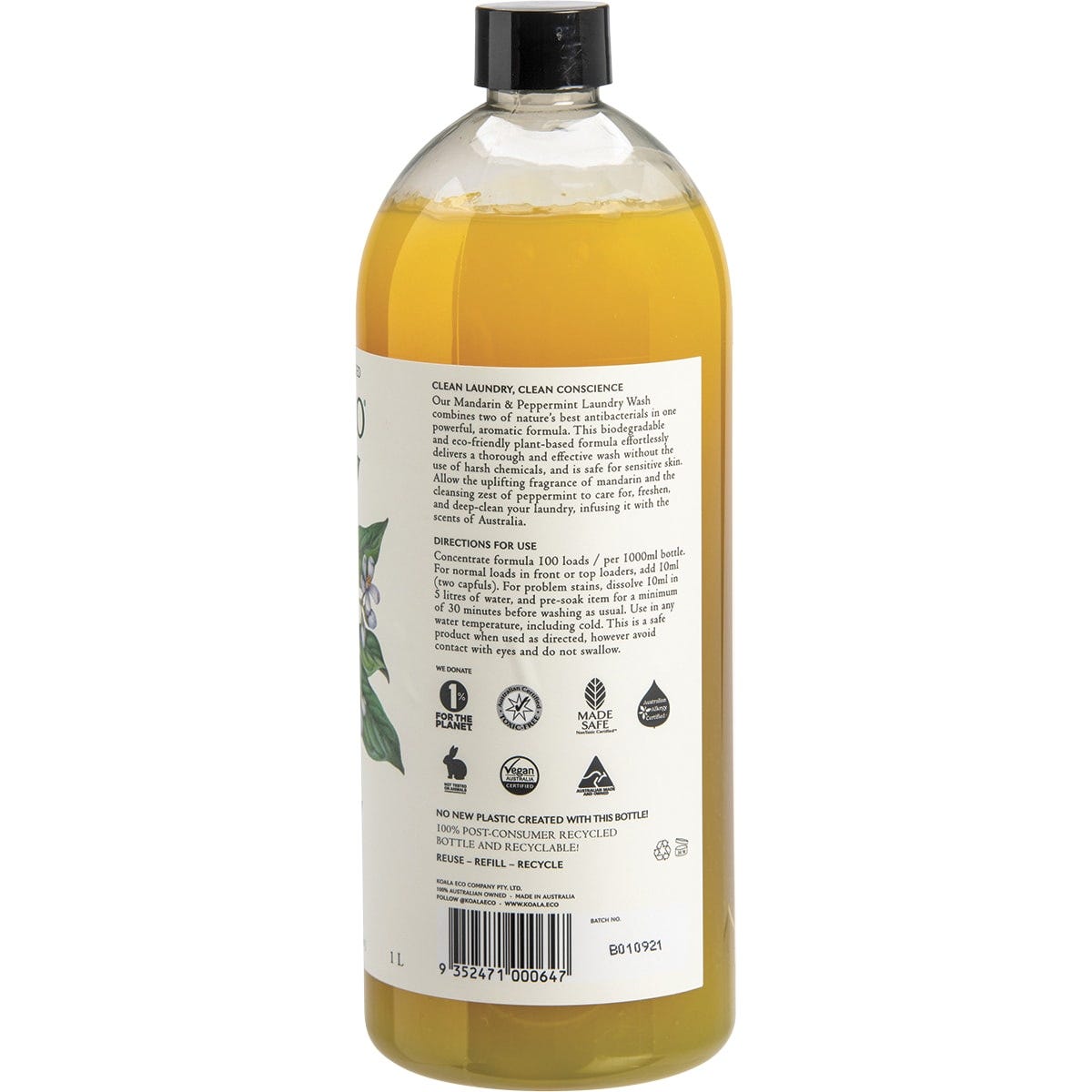 Koala Eco Laundry Liquid Mandarin & Peppermint