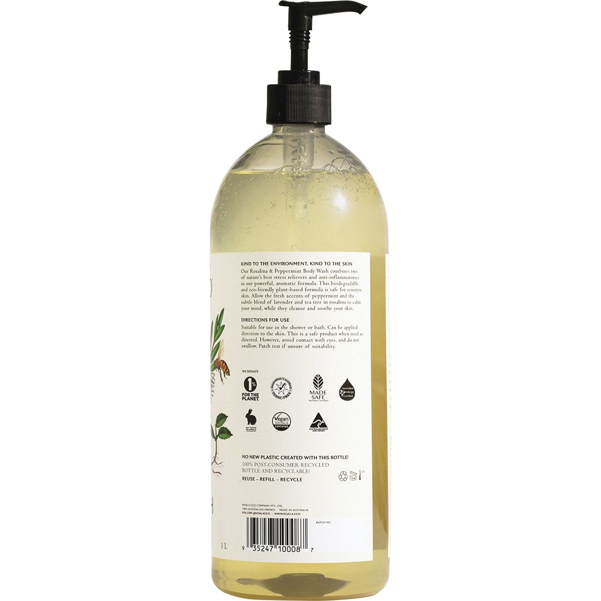 Koala Eco Body Wash Rosalina & Peppermint