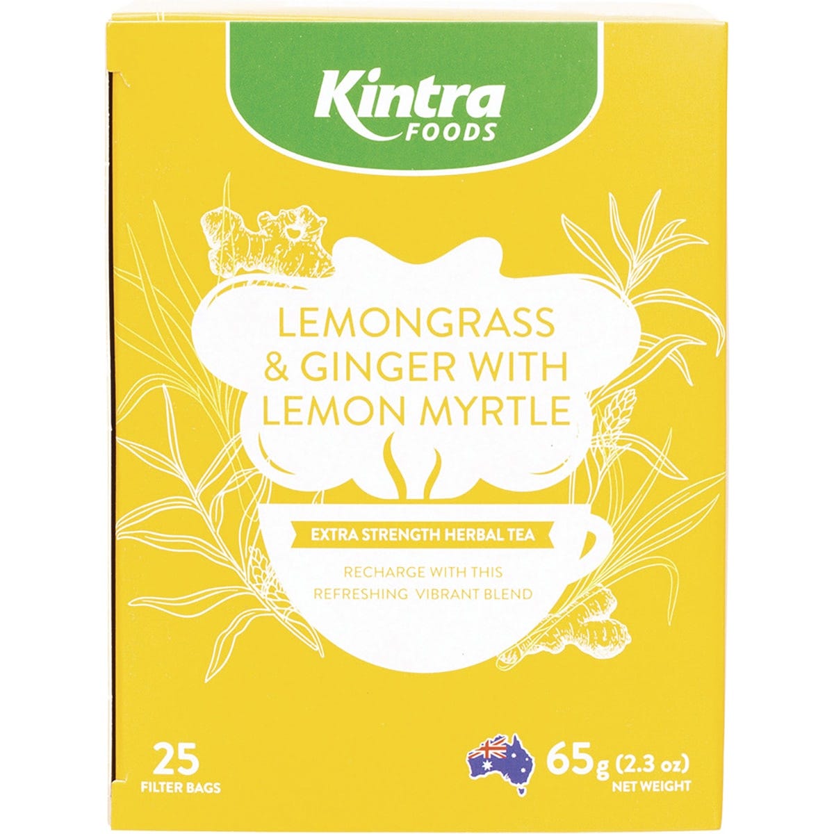 Herbal Tea Bags Lemongrass & Ginger with Lemon Myrtle