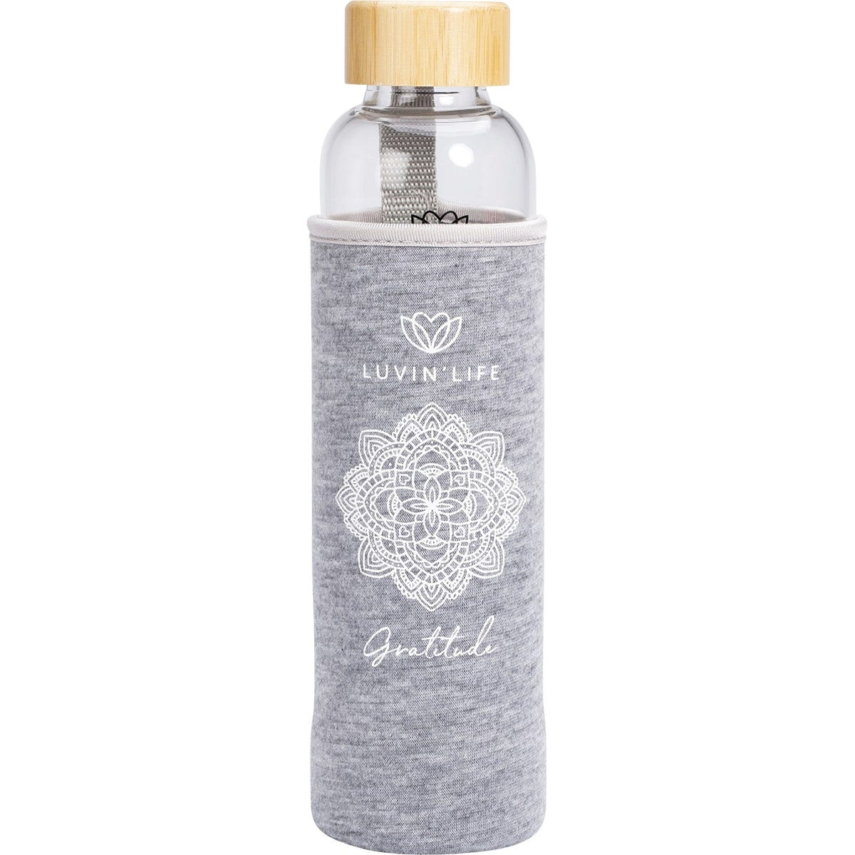 Luvin Life Crystal Water Bottle Amethyst Gratitude