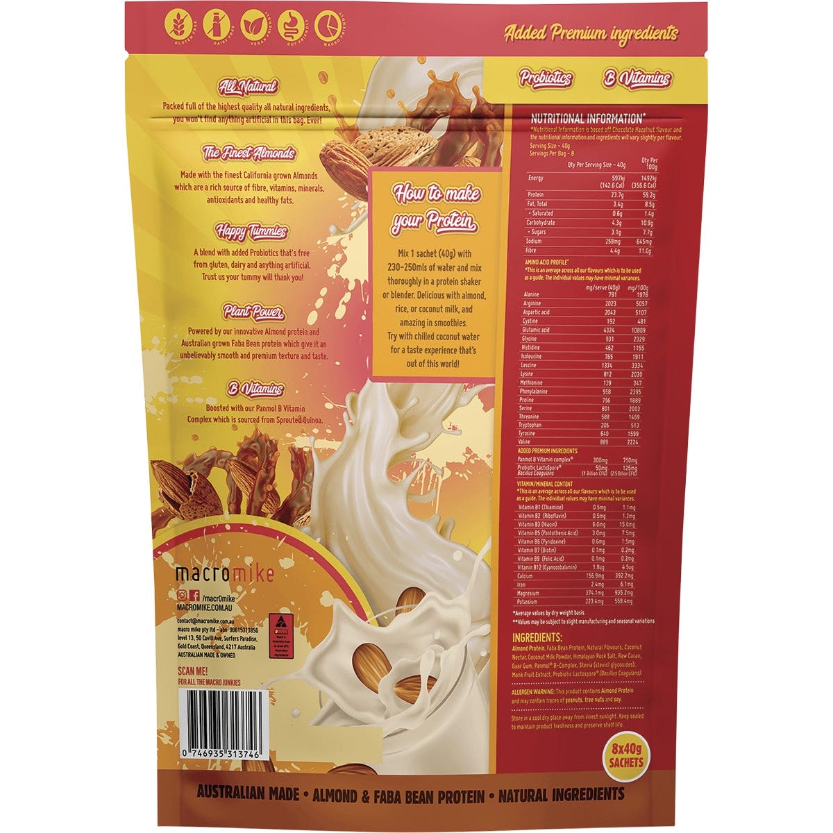 Macro Mike Premium Almond Protein Sample Pack