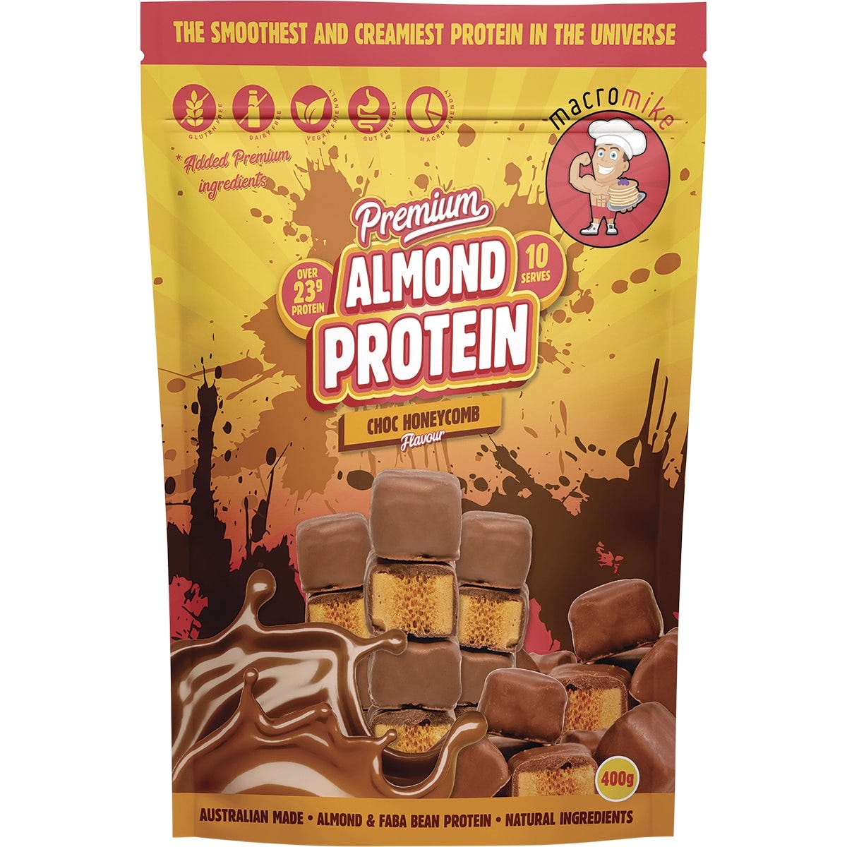 Premium Almond Protein Choc Honeycomb