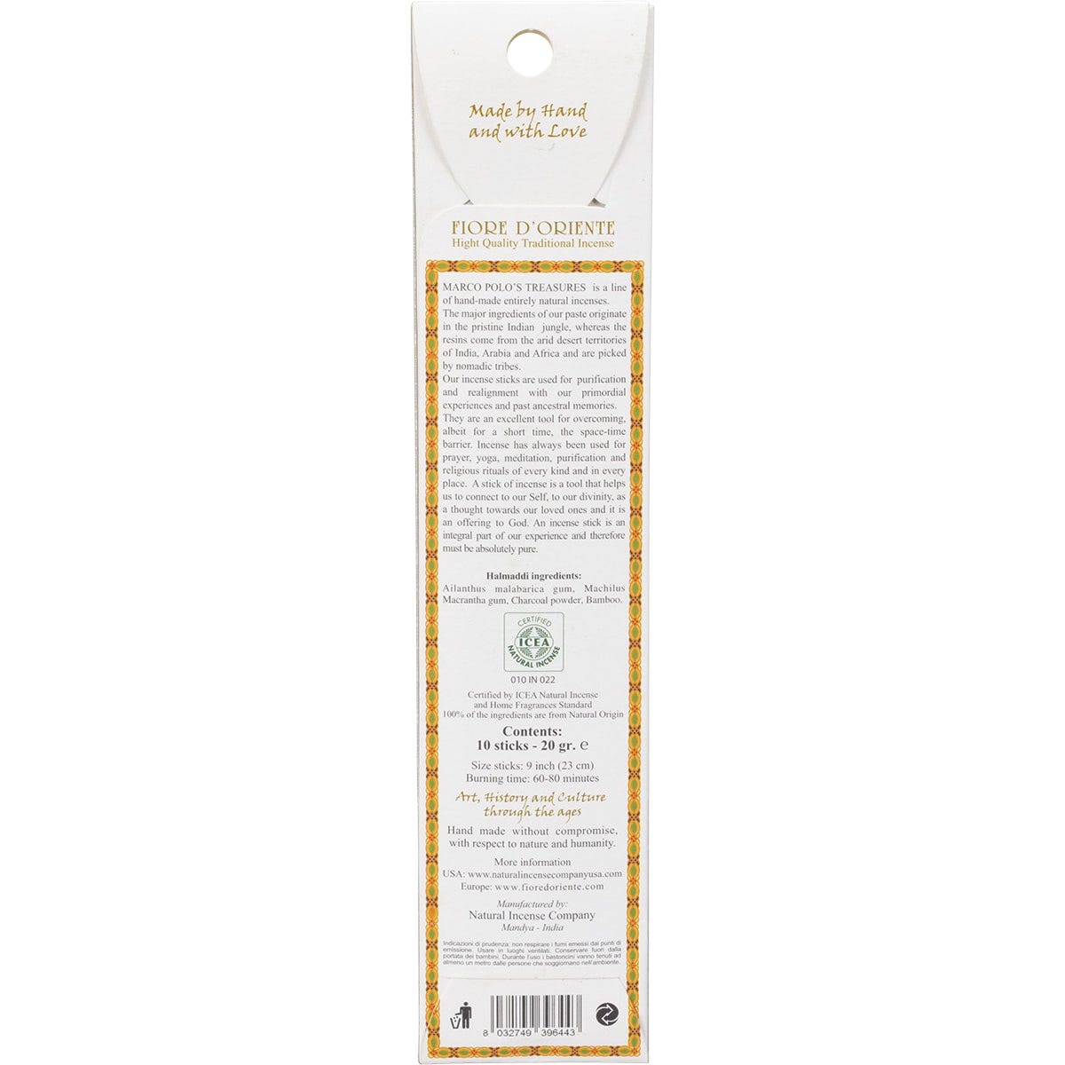 Marco Polo's Treasures Incense Sticks Halmadi