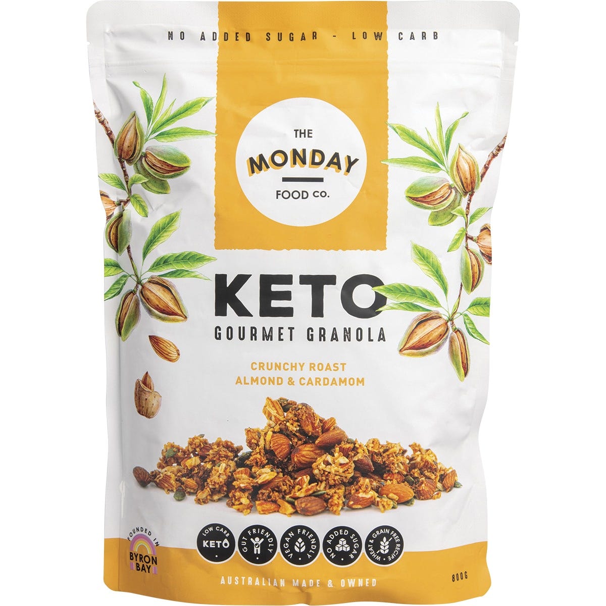 Keto Gourmet Granola Crunchy Roast Almond & Cardamon