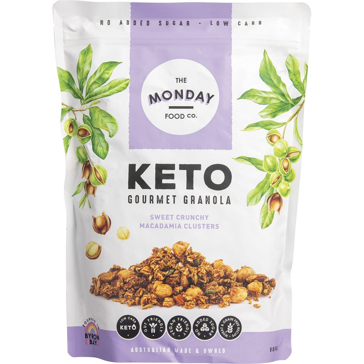 Keto Gourmet Granola Sweet Crunchy Macadamia Clusters