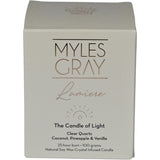 Myles Gray Crystal Infused Soy Candle Mini Coconut Pineapple