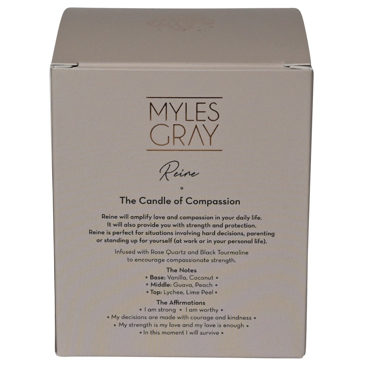 Myles Gray Crystal Infused Soy Candle Large Lychee Guava Sorbet