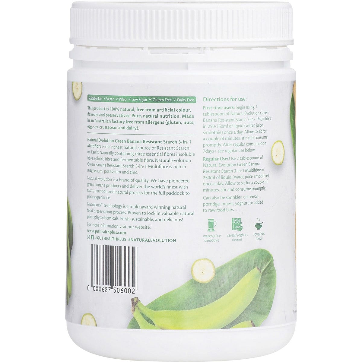 Natural Evolution GH+ Green Banana Resistant Starch 3-in-1 Multifibre