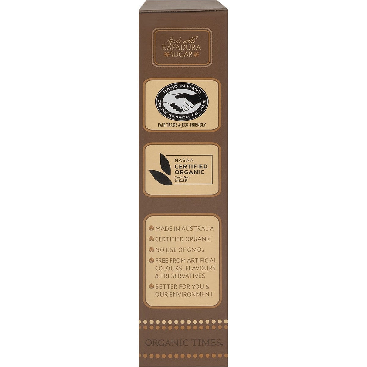 Organic Times Dark Chocolate Macadamia Nuts