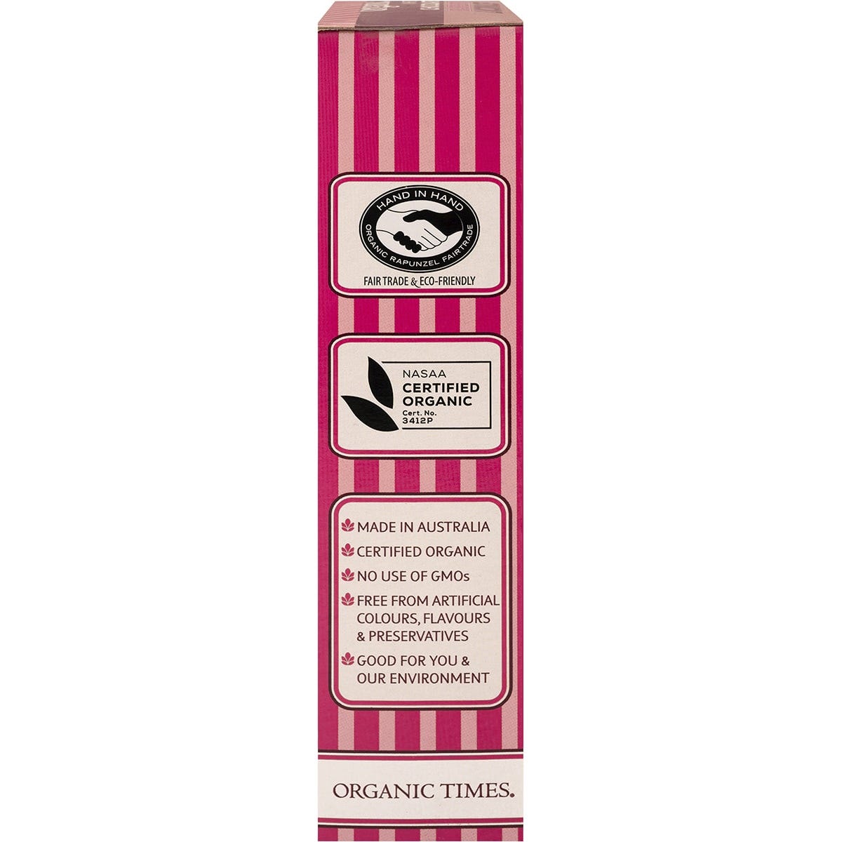 Organic Times White Chocolate Raspberry Licorice