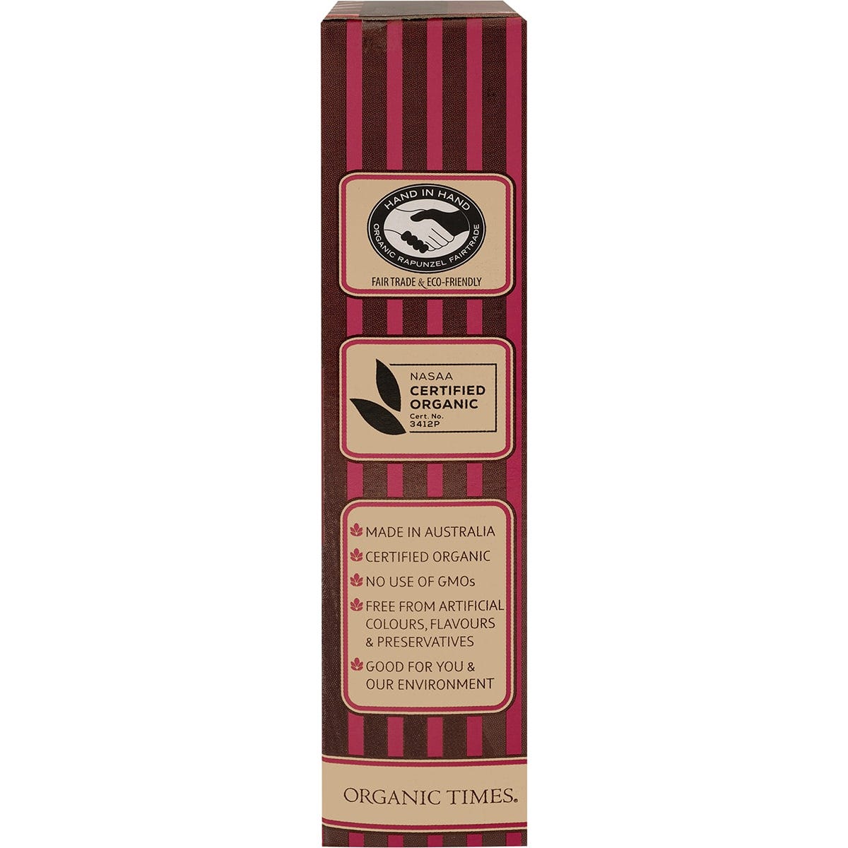 Organic Times Dark Chocolate Raspberry Licorice