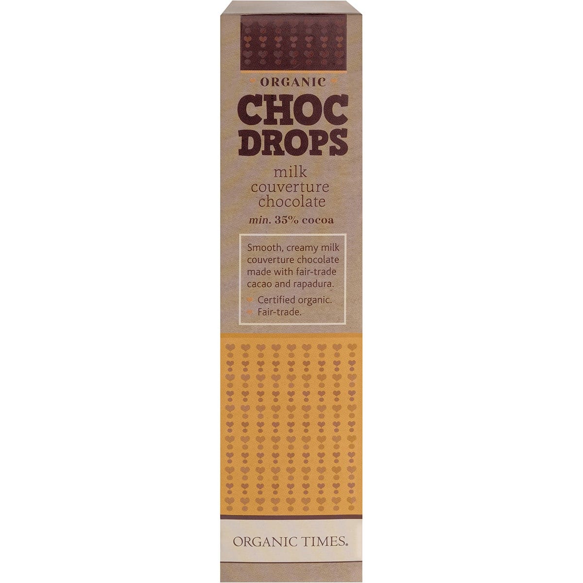 Organic Times Choc Drops Milk Couverture Drops