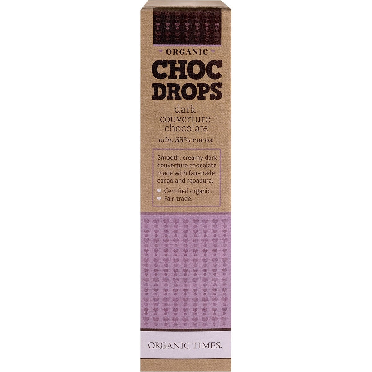 Organic Times Choc Drops Dark Couverture Drops