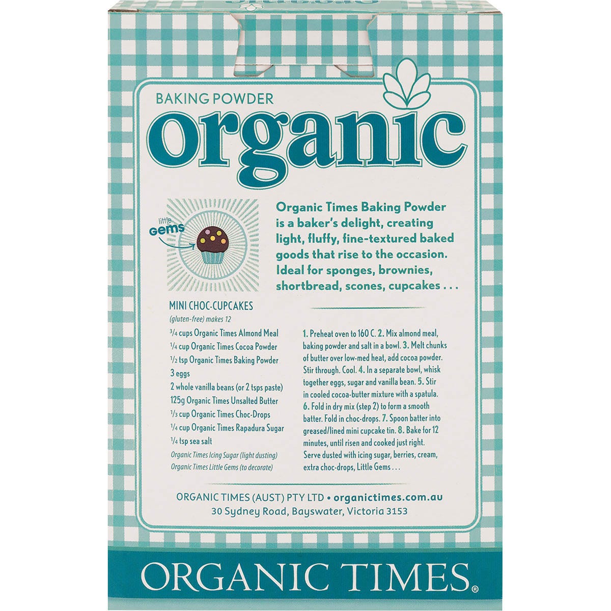 Organic Times Baking Powder