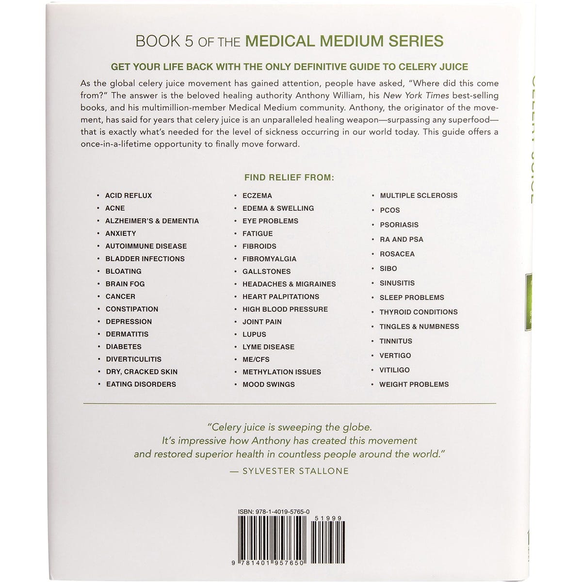 Book Medical Medium Celery Juice By Anthony William