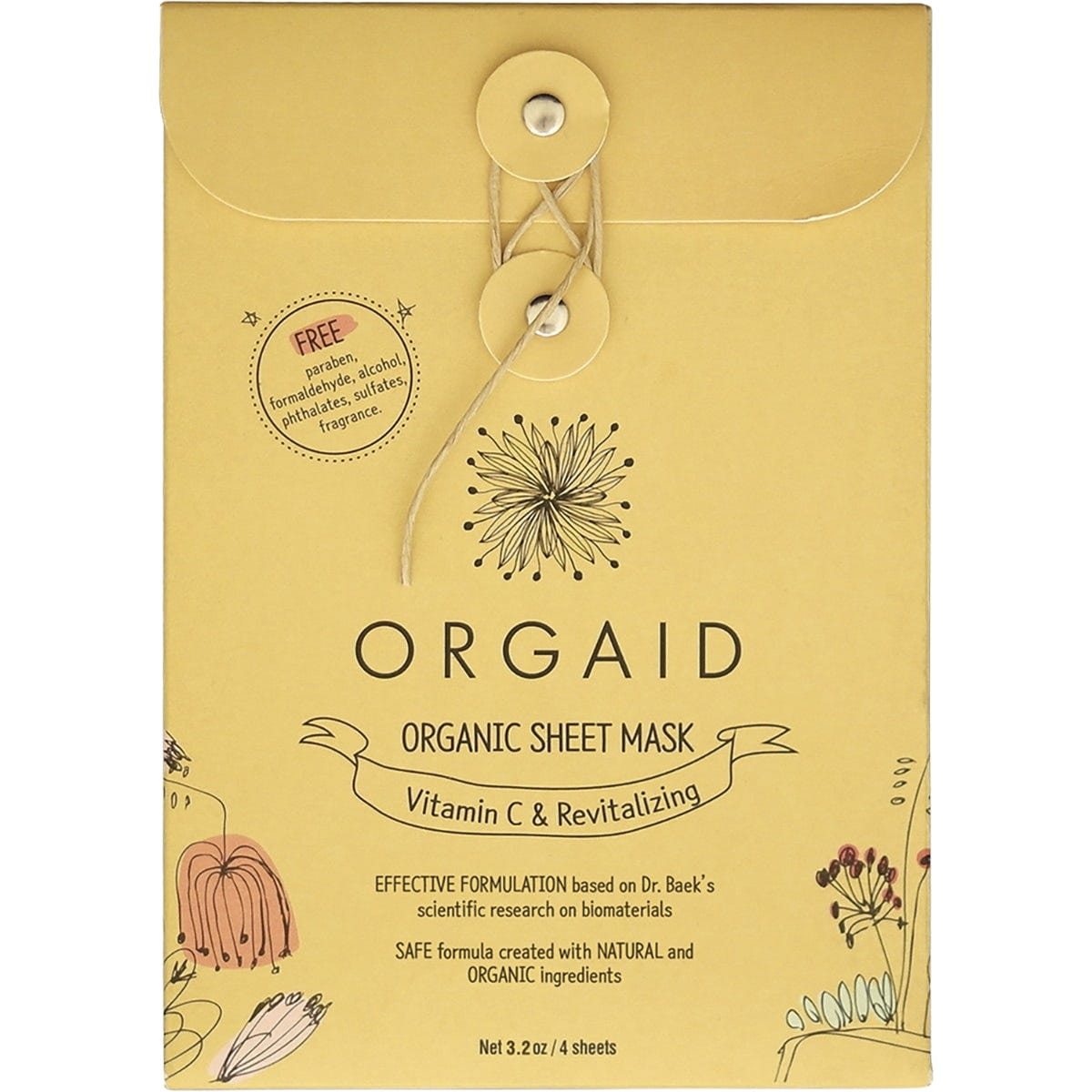 Organic Sheet Mask Vitamin C & Revitalizing