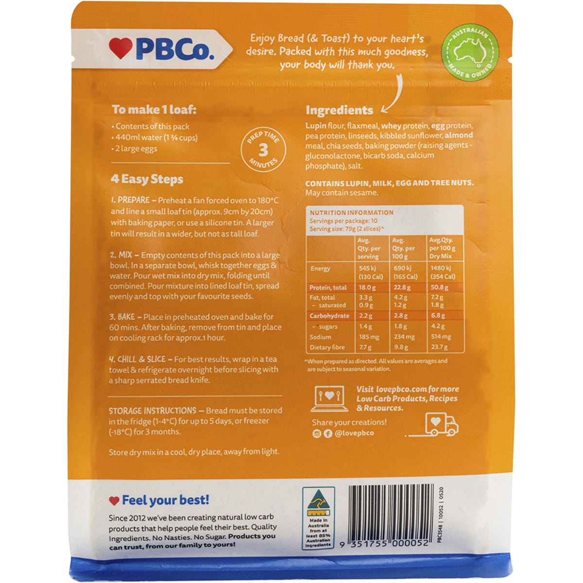 PBco Protein Bread Mix