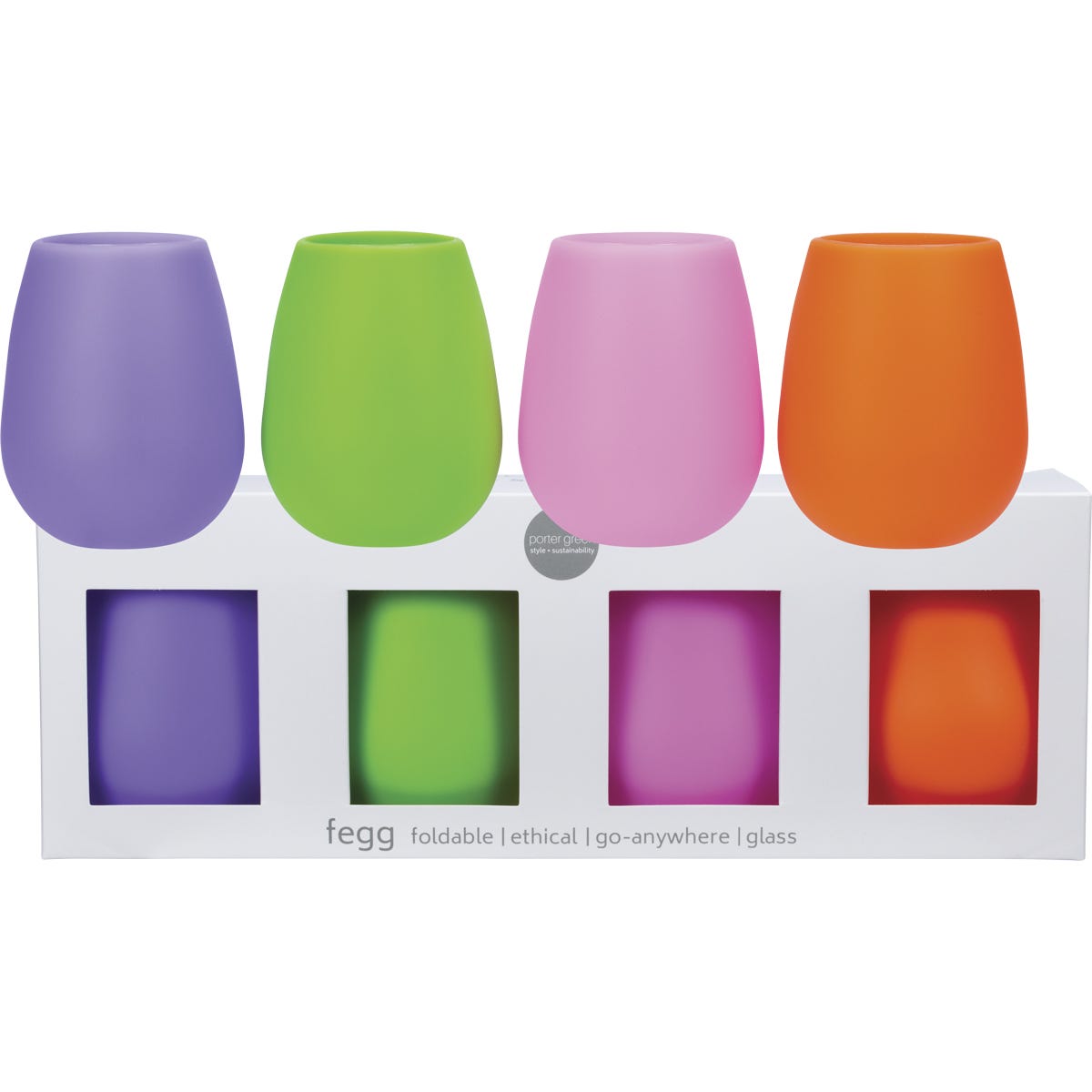 Fegg Silicone Tumbler Set Brasilia