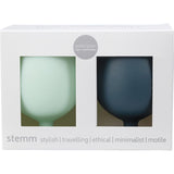 Porter Green Stemm Silicone Wine Glass Set Adrossan