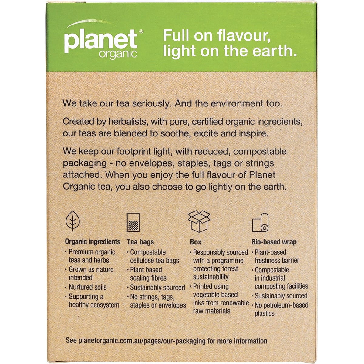 Planet Organic Herbal Tea Bags New Mother's Breastfeeding Support