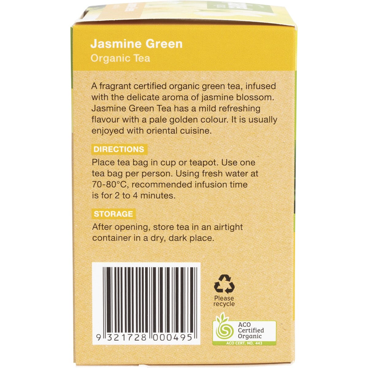 Planet Organic Herbal Tea Bags Jasmine Green