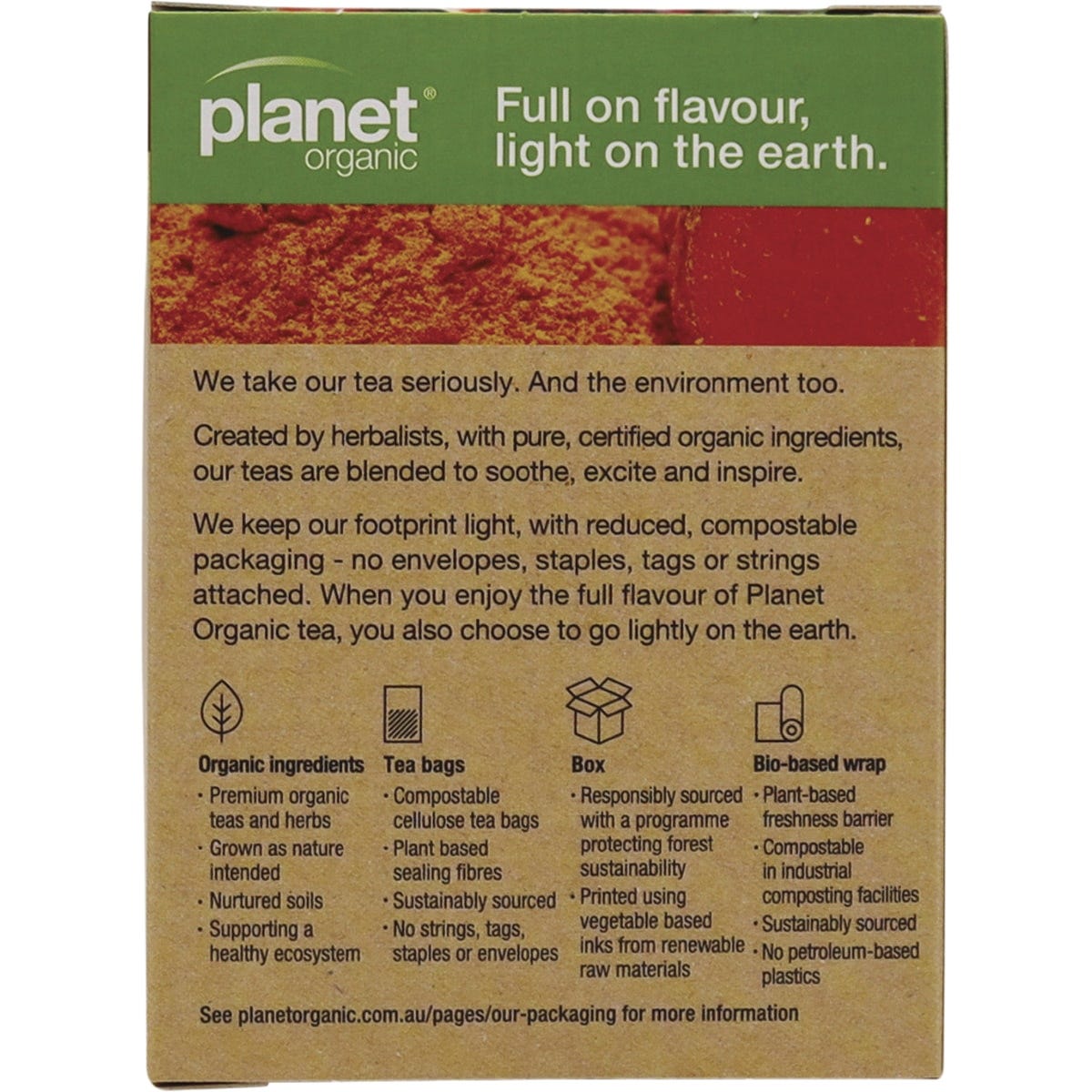 Planet Organic Herbal Tea Bags Joint Calm